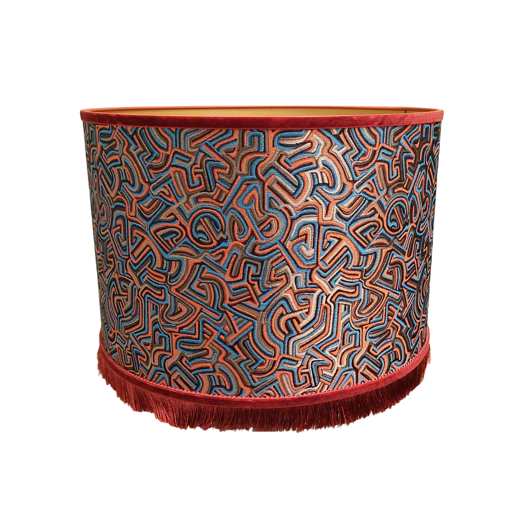 Pucci Kringel Oranje - Cilinder - Roest Franje