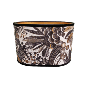 Salerno Flora zwart/goud - Ovaal