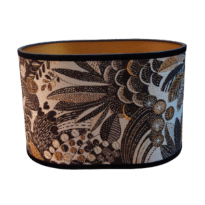 Salerno Flora zwart/goud - Ovaal