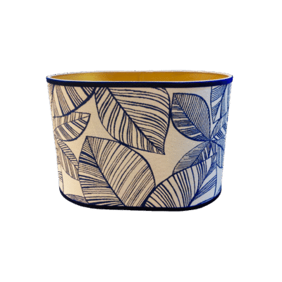 Turijn Blad Blauw - Ovaal
