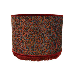 Pucci Kringel Oranje - Cilinder - Roest Franje