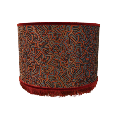 Pucci Kringel Oranje - Cilinder - Roest Franje