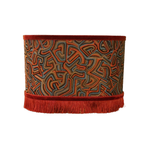 Pucci Kringel Oranje - Ovaal - Roest Franje