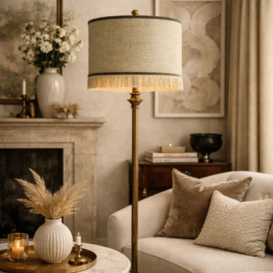 Assisi lampenkap | Luxe stof & franje | L’atelier.nu