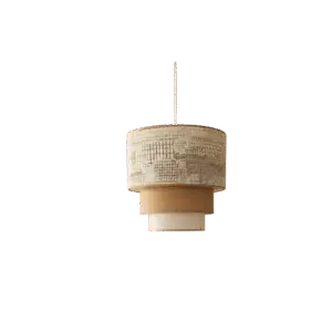 Borgo Hanglamp Traspezium 3 laags lampenkap L'atelier.nu